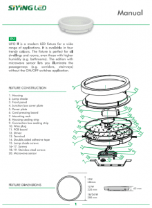 Lampa sufitowa z serii Moon